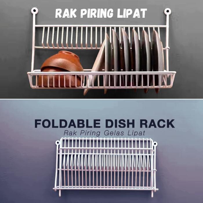 Rak Piring Rak Gelas Rak Piring Tempel Dinding Besi