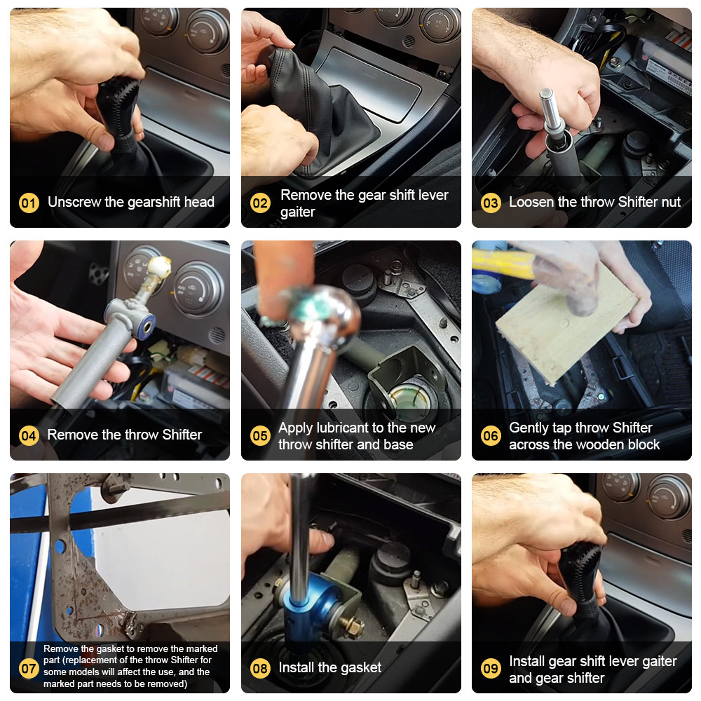 WLR - Throw Short Shifter Quick Gear Kit FOR For 96-06 Subaru Impreza WRX STI Throw SHORT SHIFTER