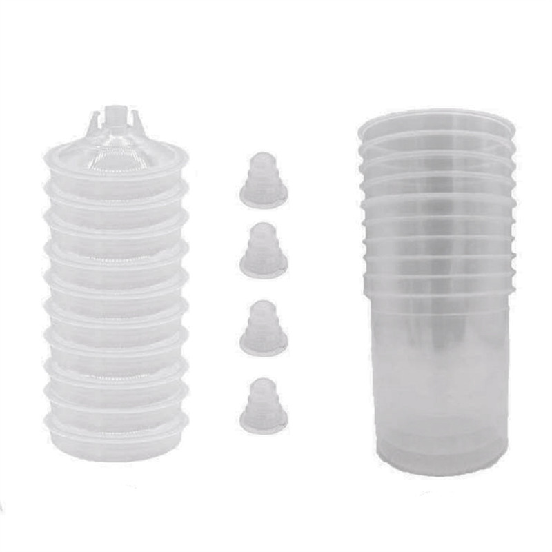 Disposable Paint Cup 600CC Disposable Paint Cup Spray Cup Paint Mixing Tank Type H/O Quick