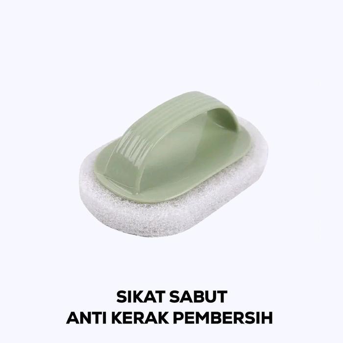 Sikat Sabut Gagang Panci Nano Magic Pembersih Kerak Panci Gosong
