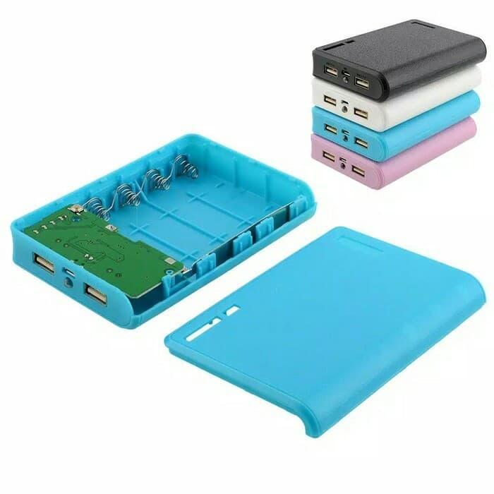 Acmic Techlife - Case/Modul Power Bank Kapasitas 4 Baterai