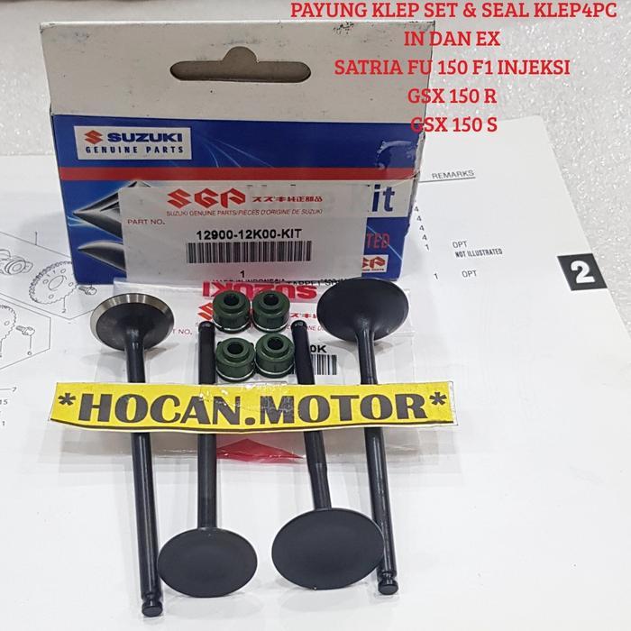 Payung Klep Set Seal Sil Klep Satria Fu 150 Fi F1 Injeksi Orisinil Sgp