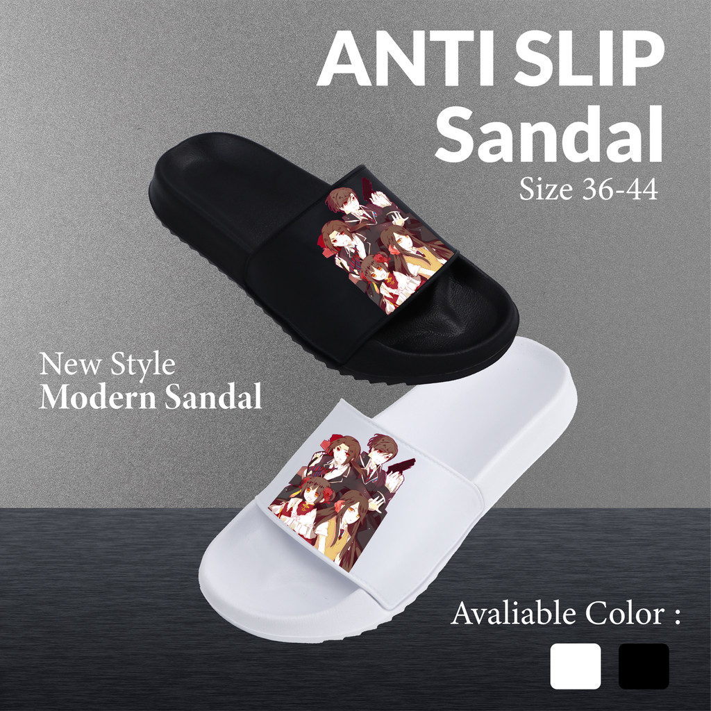 Sandal Sandal Cowok Kartun HETALIA Kartun Anti bakteri Outdoor Ringan Kekinian EVA rubber Affortable