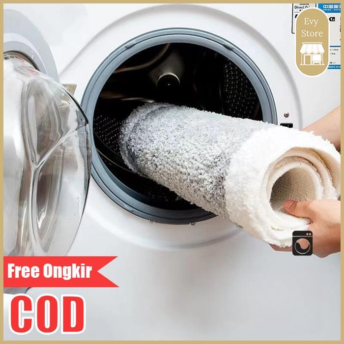 Evy - Karpet Bulat Bulu Cashmire Diameter 100Cm Karpet Ruang Tamu Motif Bunga