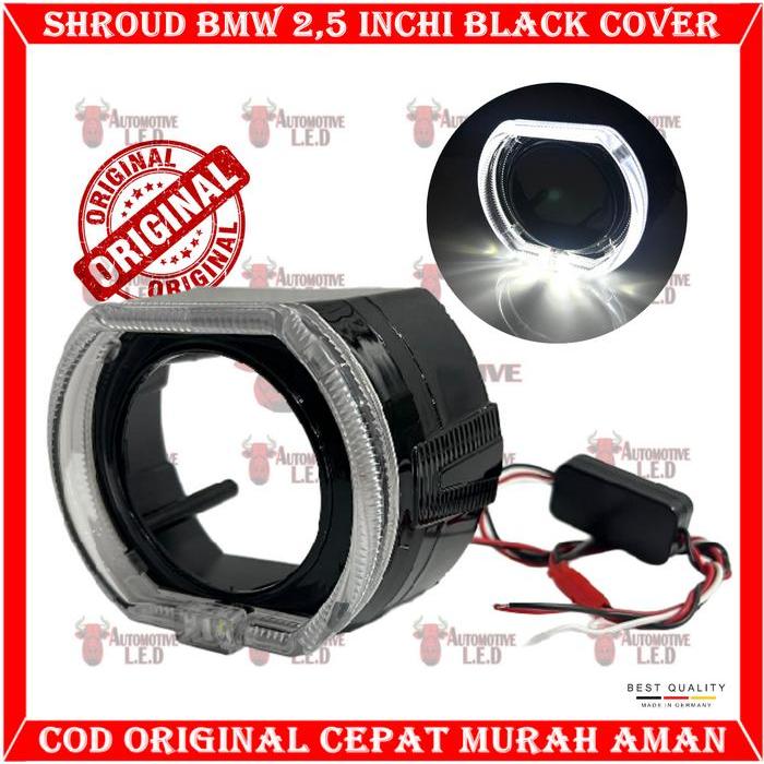 ORIGINAL SHROUD BILED KLASIK 2,5 INCHI WARNA HITAM BLACK COVER 2,5 INCHI SHROUD LAMPU BILED