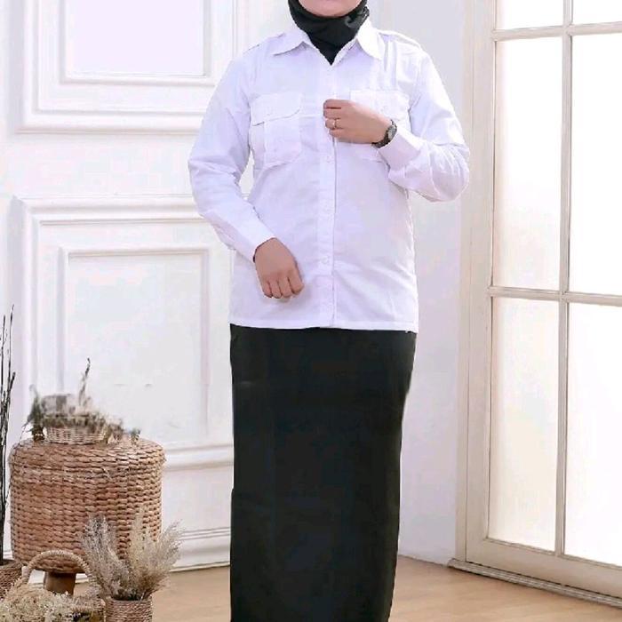 Baju Dinas Putih Pns Wanita Bkemeja Pdh Wanita Putih Seragam Putih Pns Wanita Baju Putih Atasan Pns