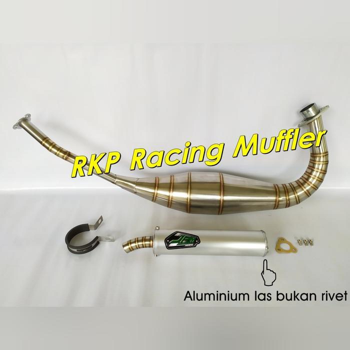 Knalpot Ninja 150 R Rr Ss Kolong Jrm Stainless Silencer Aluminium Las