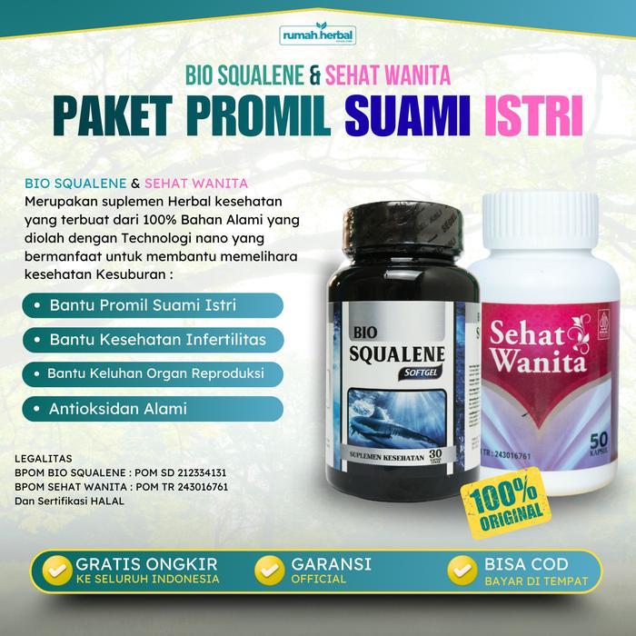 BIGSALE PAKET PROMIL SEHAT BIO SQUALENE DAN SEHAT WANITA UNTUK MEMBANTU MEMELIHARA DAN MENINGKATKAN