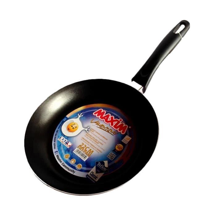 Penggorengan Maxim Datar Ceper Wajan Frying Pan Teflon Valentino 22 cm