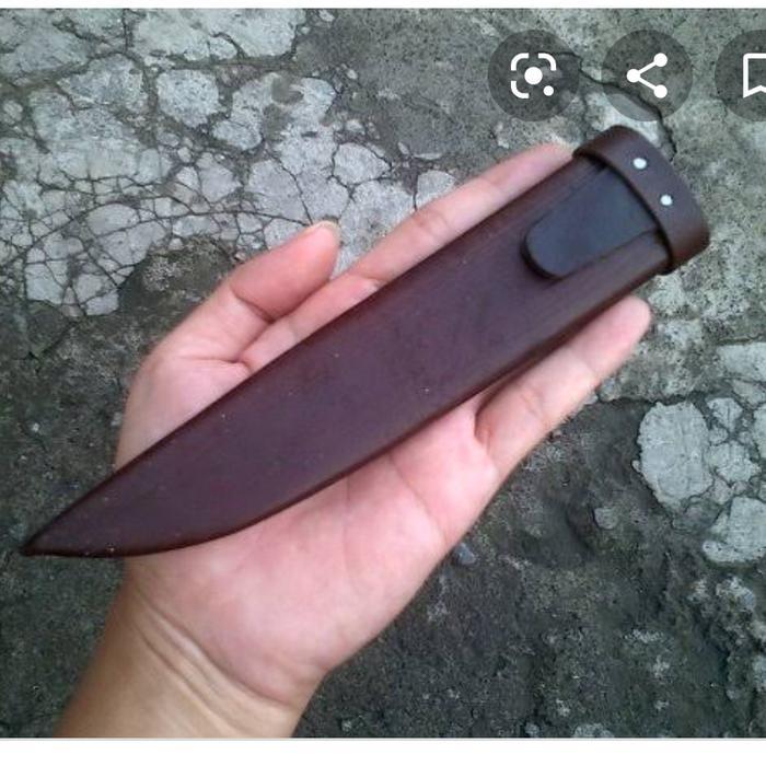 sarung kulit pisau herder cap garpu 5"