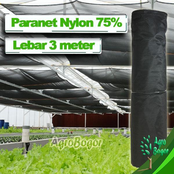 Paranet Nylon 75%, Lebar 3 meter, Panjang 1 meter, Paranet Nilon Premium