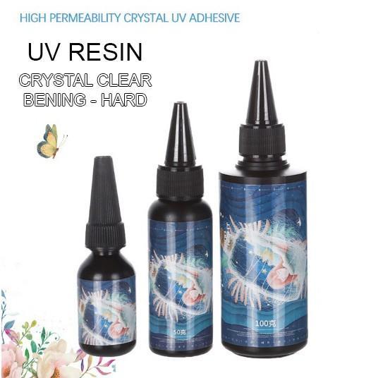 JTTOP 20GR-100GR UV RESIN UV RESIN BENING RESIN TRANSPARAN RESIN CLEAR HARD