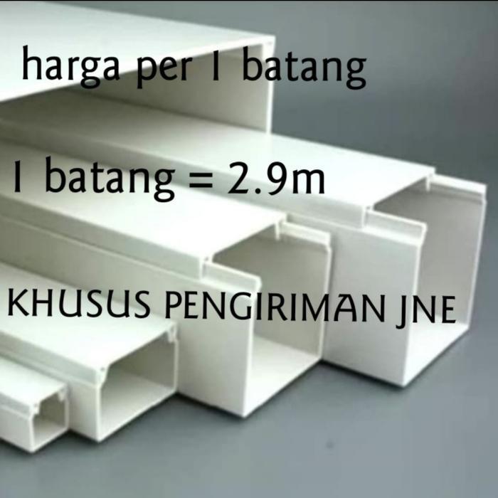 TERLARIS kabel duct pvc 200 x 100mm 3meter cable duct protektor wiring duct BISA GOSEND