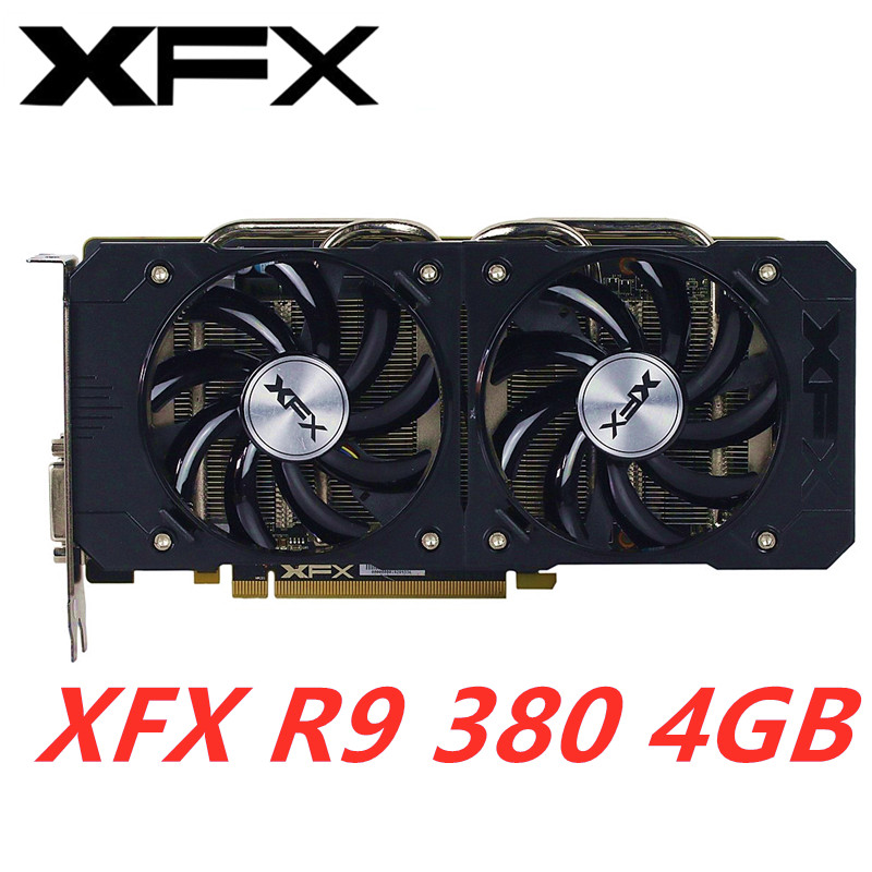 Original XFX R7 R9 380 4GB Radeon R7 R9 380X 4GB Graphics AMD Video Desktop PC Computer Game Map The