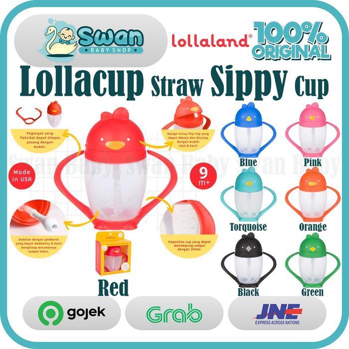(COD) Lollacup Straw Sippy Cup / Botol Minum Bayi / Lollaland (Innovative Straw Sippy Cup)