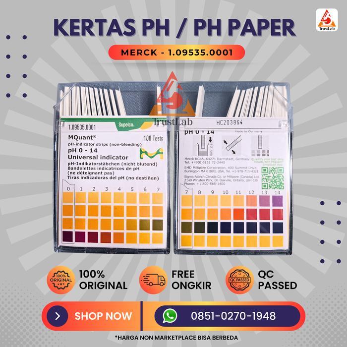 KERTAS PH MERCK 1.09535.0001 UNIVERSAL PH PAPER MERCK KERTAS PH