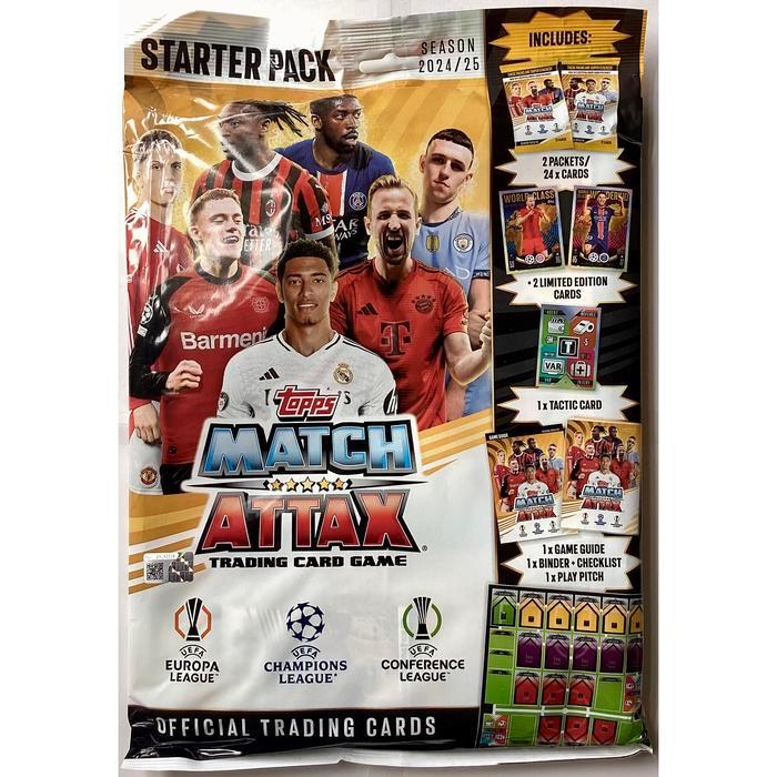2024/2025 Topps Match Attax Trading Card Game Champions League 24/25 Starter Pack