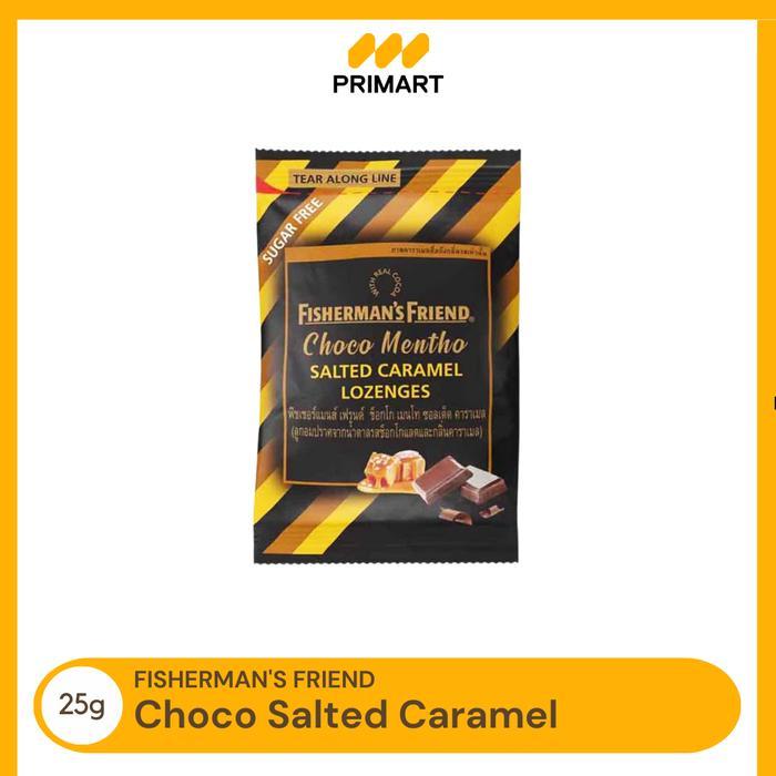 "New" Fisherman's Friend Choco Caramel Permen Mint 25 gr