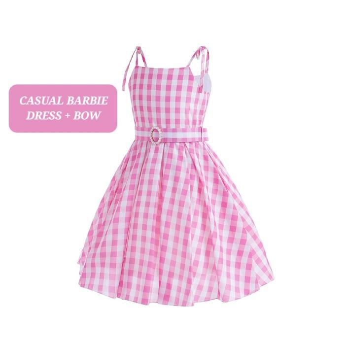 Bajukiddie Casual Barbie Dress Kostum Pink Fashion Princess Pink Costume Aksesoris