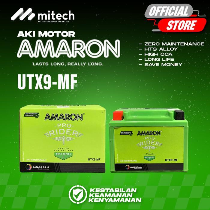 Amaron Aki Kering Motor Honda Cbr 900 R Utx9 / Ytx9Bs - 12V / 8Ah