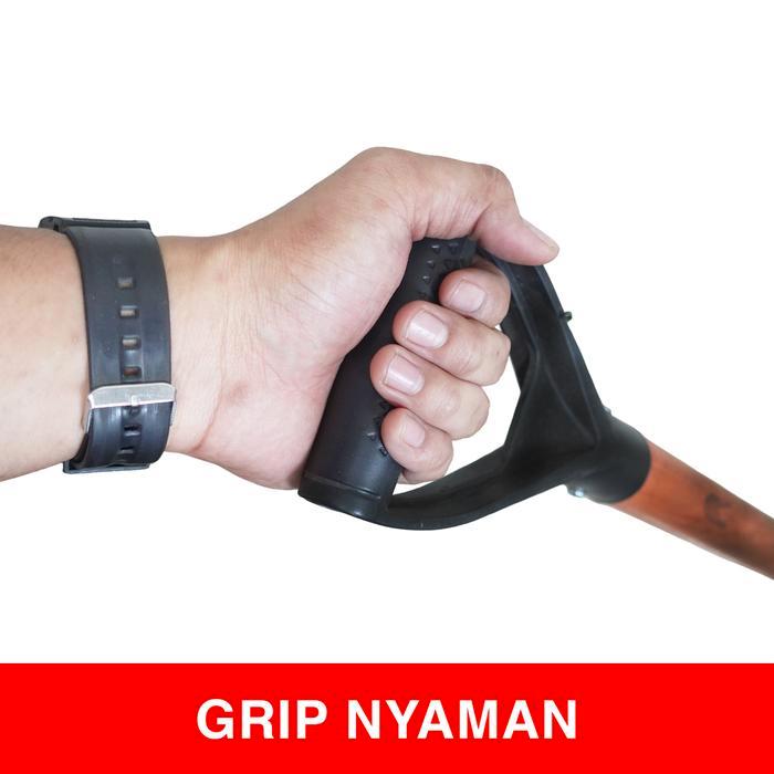 Alat Sekop Rata Datar / Skop Pasir / Skop Gali Tanah Gagang Kayu 1,2 MM - SKOP024