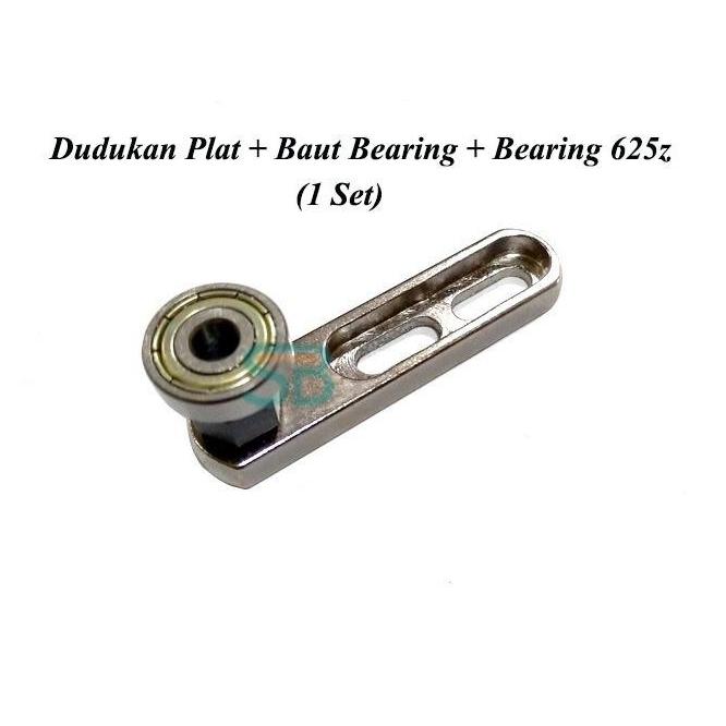 Plat Bearing 625Z Complete Plat Dudukan Baut Bearing Dan Bearing 625Z Plat Frame Conveyor 1 Set