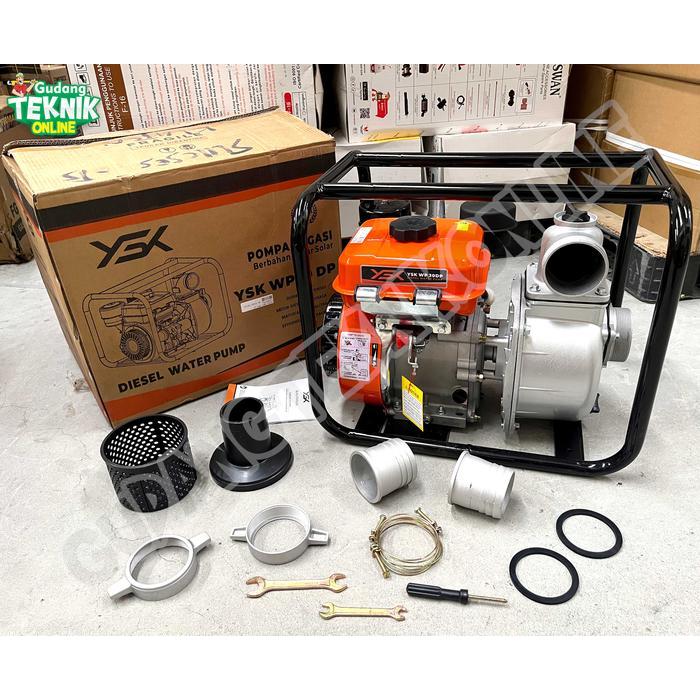 Waterpump 3" DIESEL YASUKA WP30DP SOLAR Pompa Alkon 80mm / Water Pump Alkon Pompa Air Irigasi Sawah 