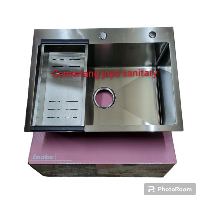 Kitchen Sink Stainless 6045 Bak cuci piring 1 lubang 60 cm x 45 cm
