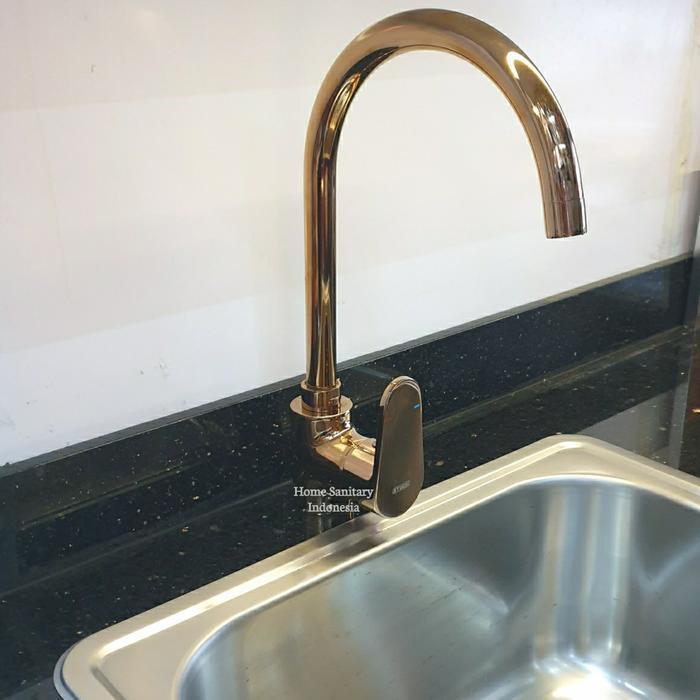STUCHI SJ 7709 Gold / Rose Gold Kran sink cuci piring Meja keran Panas Dingin ROSE GOLD Kuningan