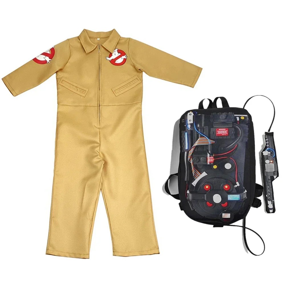 Ghostbusters Movie Kids S Cosplay Costumeshalloween Carnival Theme Party Clothes With Proton Pack