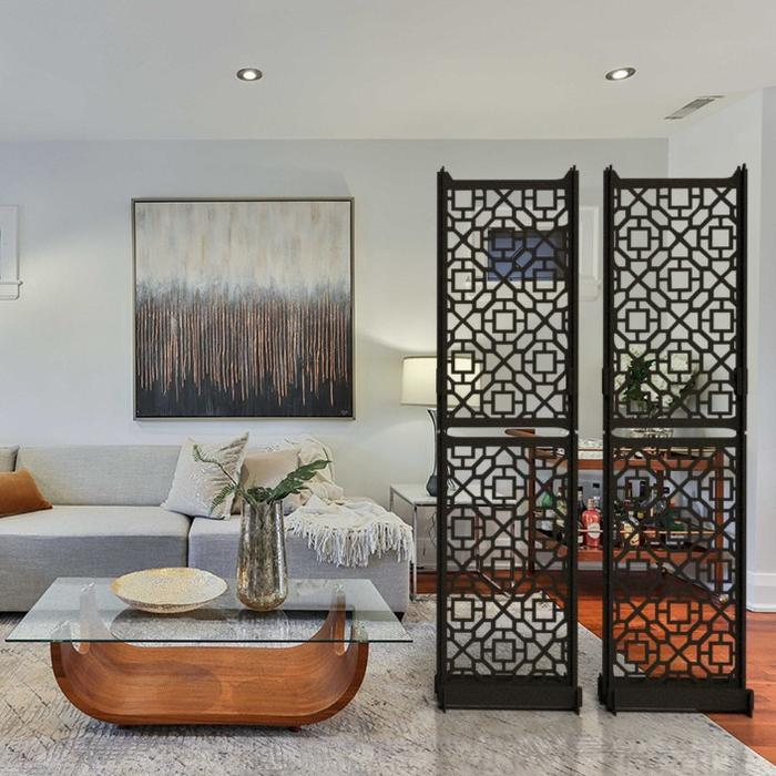 Sekat Pembatas Ruangan Laser Cut Oriental Sketsel Dekorasi Aesthetic