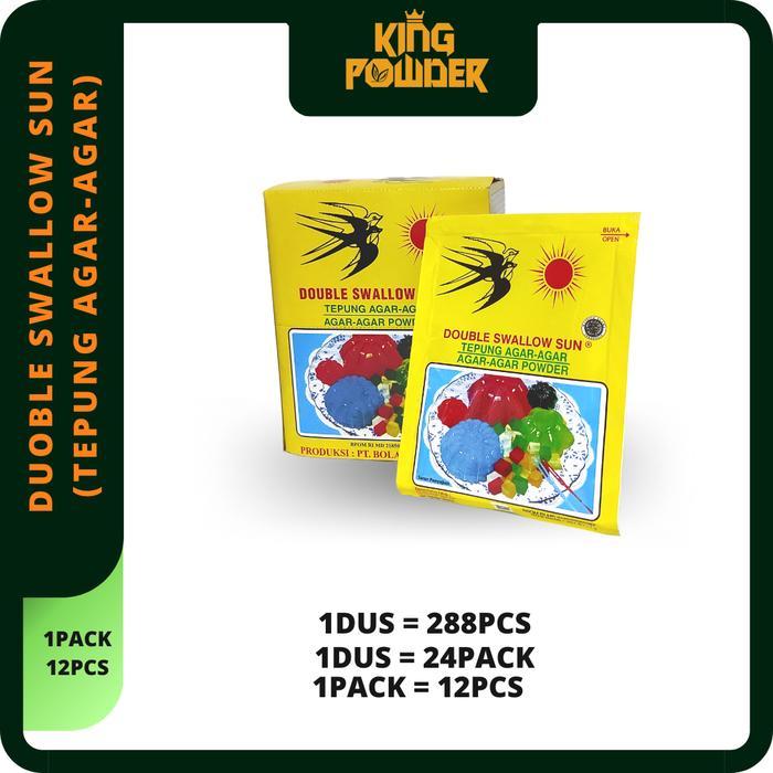 JTTOP AGAR AGAR SWALLOW AGAR AGAR DOUBLE SWALLOW SUN JELLY POWDER 1 DUS