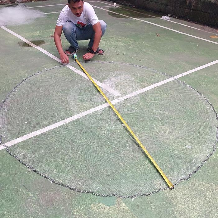 Cod - Jala Ikan Bahan Senar 2 Meter Siap Pakai Untuk Jala Udang Dll Best Seller