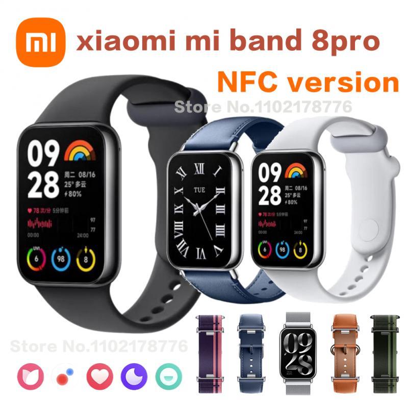 Mi Band 8 Pro Smart Bracelet 1.74  Screen Miband GPS Blood Oxygen Fitness Traker SmartWatch NFC Spor