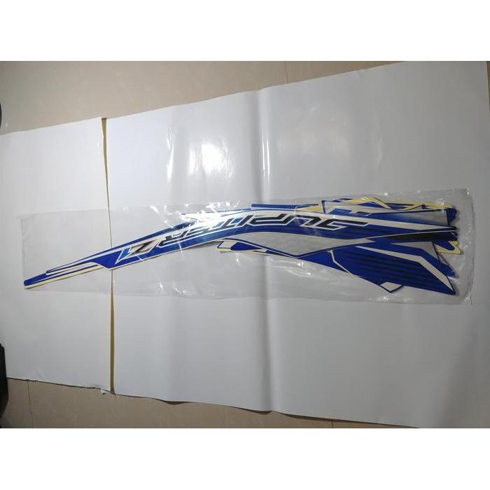 Stiker Bodi & Lis Body & Striping Jupiter Z1 2014 Biru