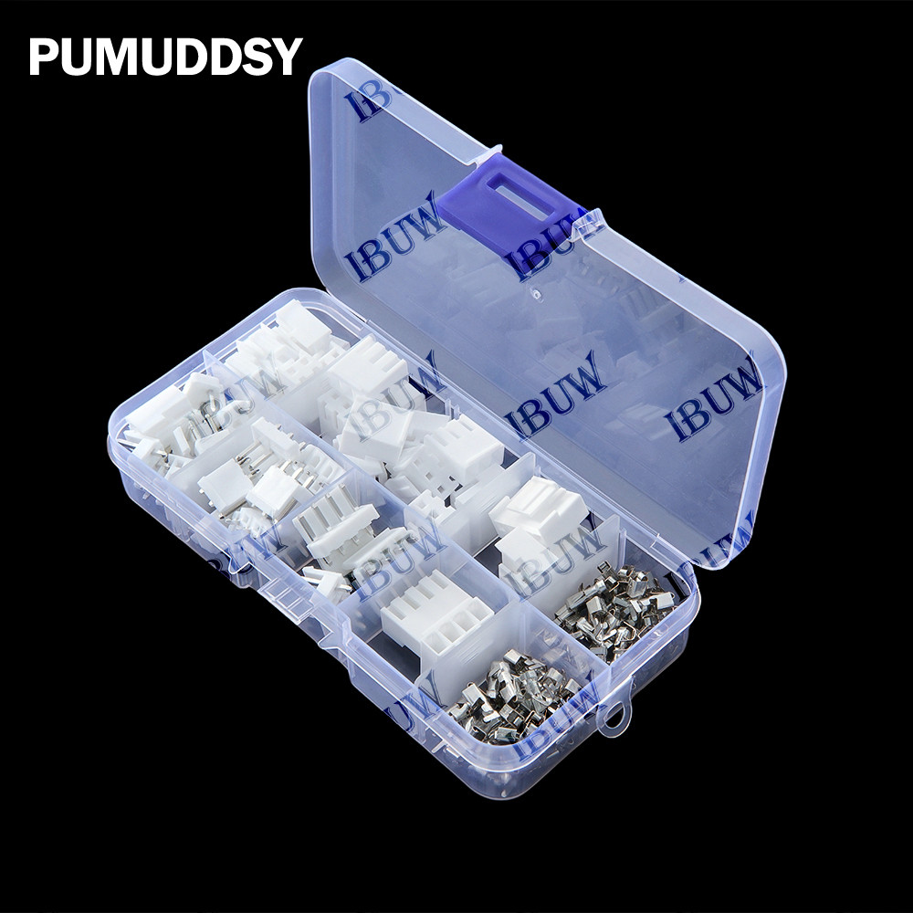 120Pcs/Box JST VH 3.96mm Male Plug Female Socket JST VH3.96 Pin Header Connector 2/3/4 Pin Plastic