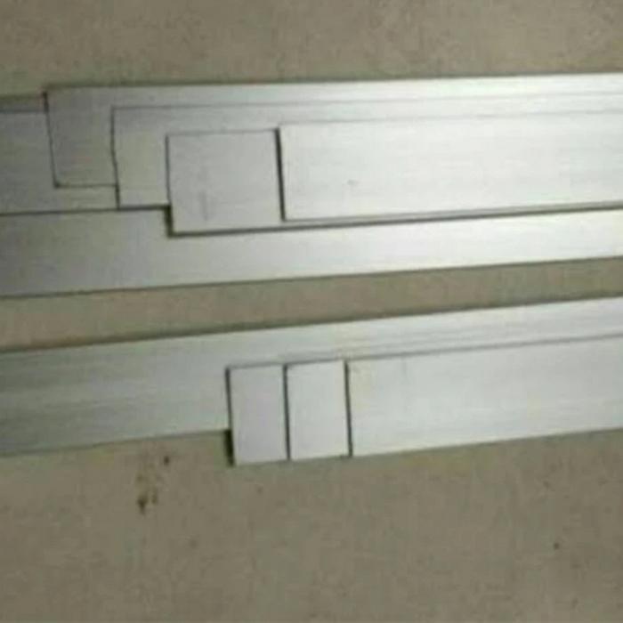 plat strip alumunium 1mm x 25mm x 6 meter - plat alumunium strip Gratis Ongkir