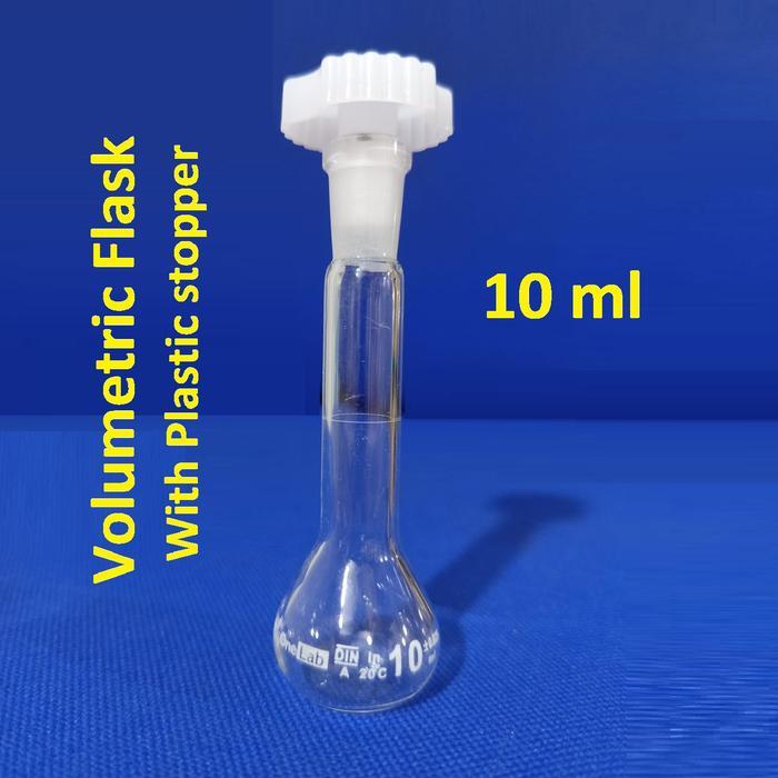 LABU UKUR 10 ML LABU TAKAR VOLUMETRIC FLASK WITH STOPPER