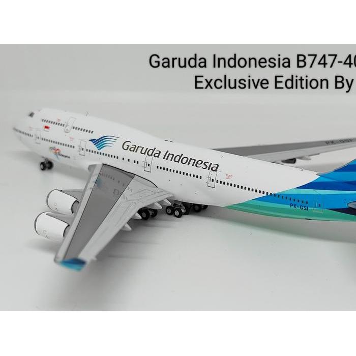 Garuda Indonesia B747-400 Pk-Gsi 1:400 Scale Exclusive Edition By Airshop Diecast
