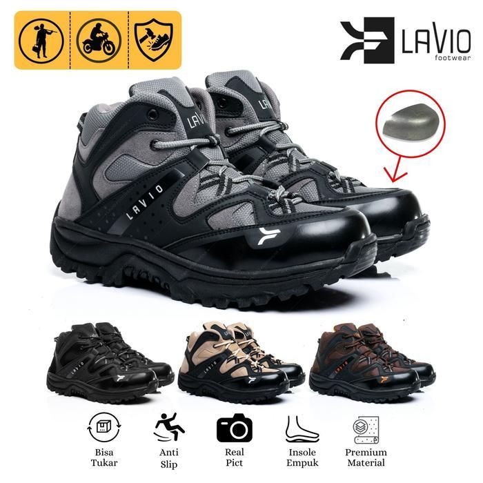Consina - Lavio Sepatu Safety Boots Shoes Outdoor Proyek Touring Adventure Hiking Shoes Pria Wanita