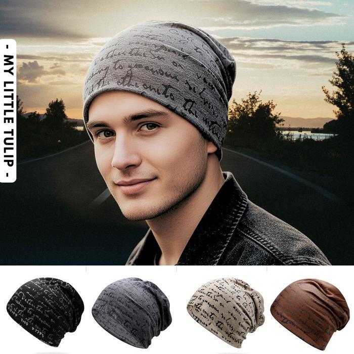 Topi Kupluk Beanie Hat Katun Topi Naik Gunung Penutup Kepala Turban