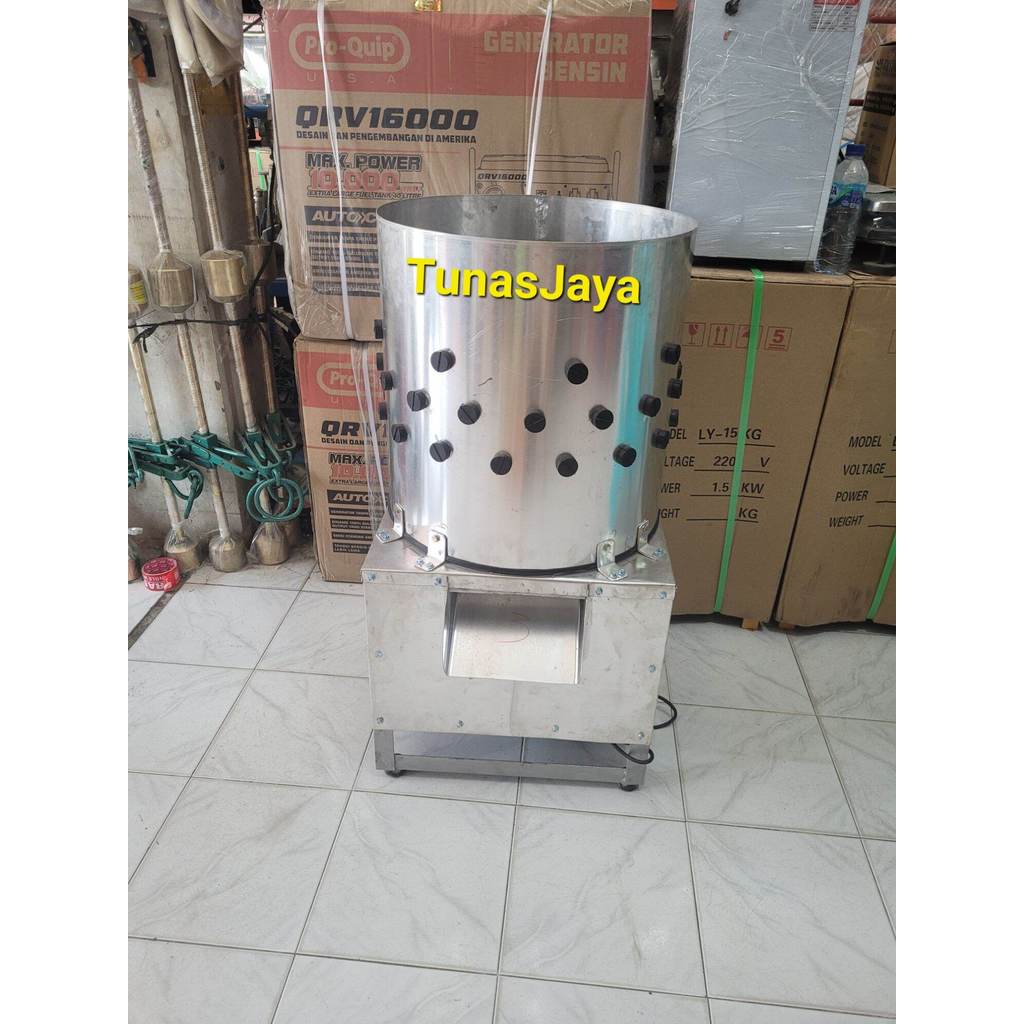 Mesin perontok bulu ayam/cabut bulu ayam+ dinamo 1/2 HP siap pakai
