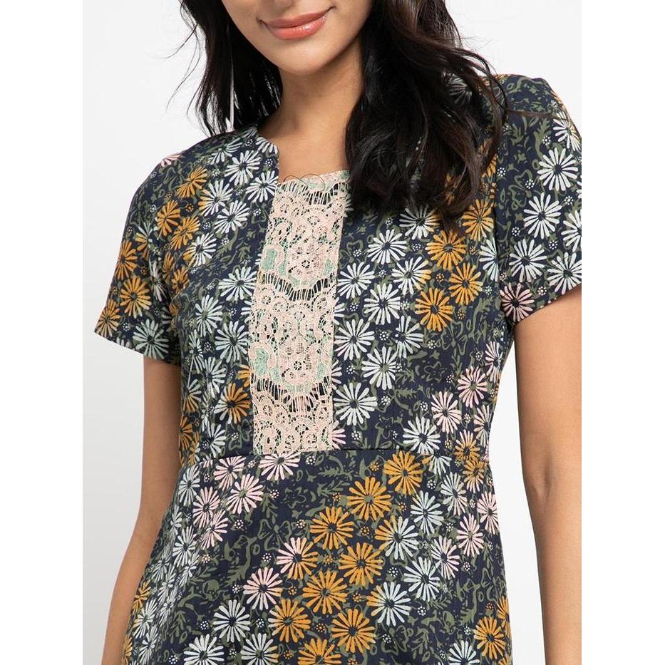 (COD) Arjuna Weda Sackdress Batik Wanita Motif Truntum - Bahan Semi Sutra Dobby Lengan Pendek