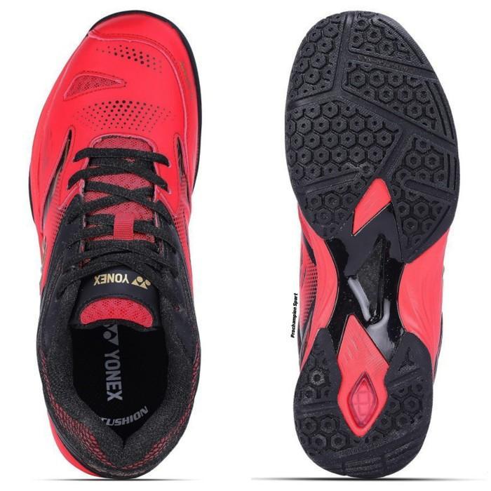 Sepatu Badminton Yonex Atlas Warna Red Gold Sepatu Bulu Tangkis Yonex Badminton sport Gratis Ongkir