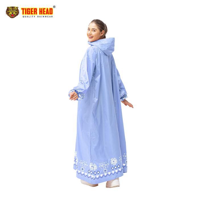 TIGER HEAD JAS HUJAN GAMIS ASTER JAS HUJAN WANITA - KODE 70050