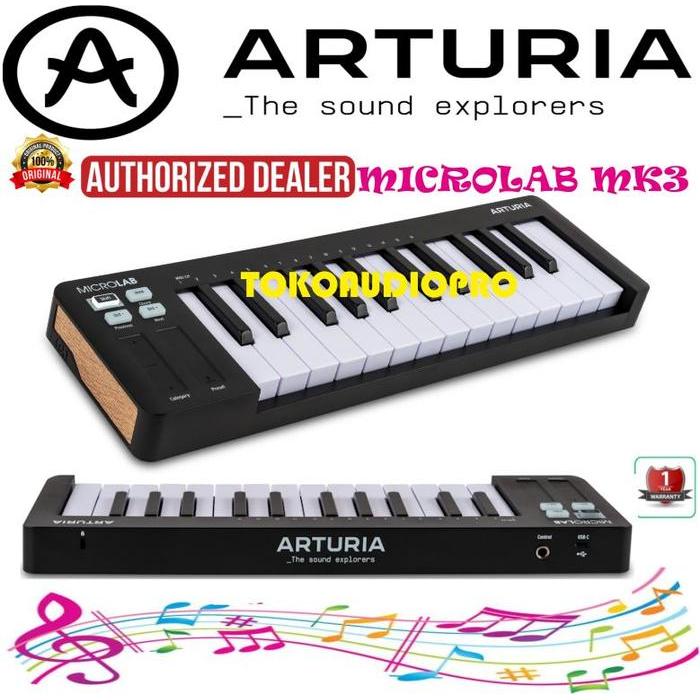 Arturia Microlab Mk3 Midi Keyboard Controller Piano Co