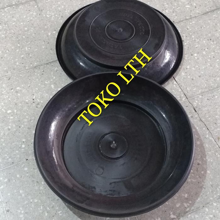 Top TATAKAN POT BUNGA 40 CM HITAM / ALAS POT TANAMAN 40
