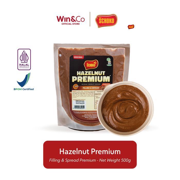 SCHOKO Hazelnut Premium Filling & Spread - 500 Gr / Selai Coklat