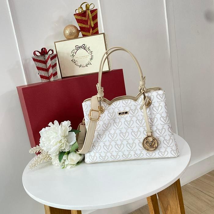 En-Ji Jihe Handbag - Cream Tbk