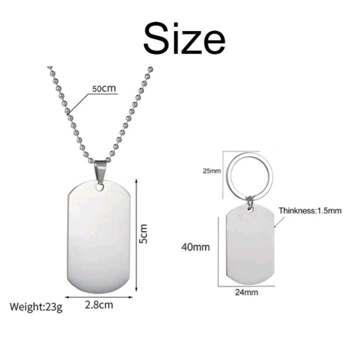 Kalung Titanium Costum Jr Esseh 1 Pack Anti Karat Redy Stok